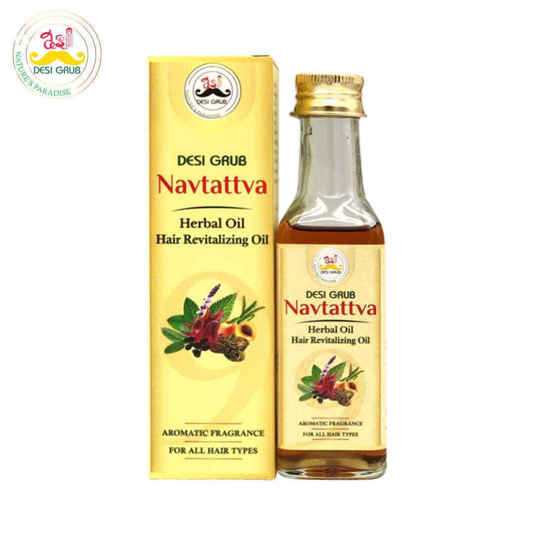 1-Navtattva Herbal Oil Navtattva Hair Revitalizing Oil 100ml | Hair Growth | Thickness | Anti Hair Fall | Scalp Nourishment