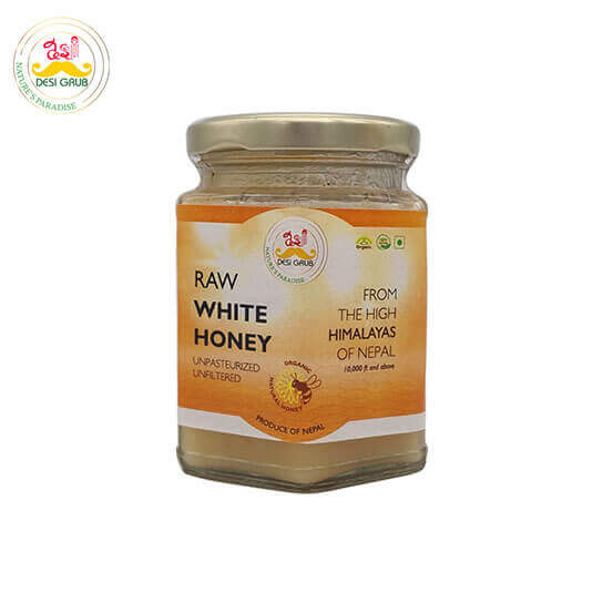 Desi Grub – Raw White Honey Unpasteurized Unfiltered