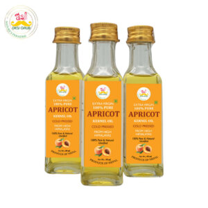 Desi Grub Apricot Kernel Oil Extra Virgin - 100% Pure Cold Pressed from High Himalayas 60 ml