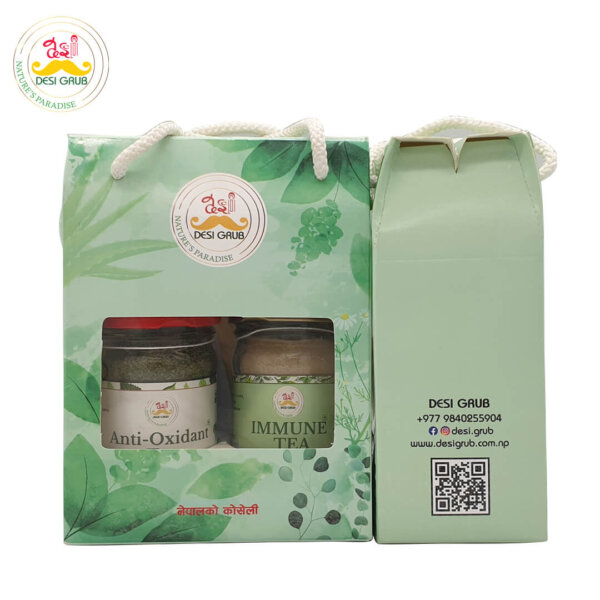 Desi Grub Detox Tea Gift Pack | Antioxidant Tea | Immune Tea | Wellness Gift | Self Gifting | Healthy Gift Hamper