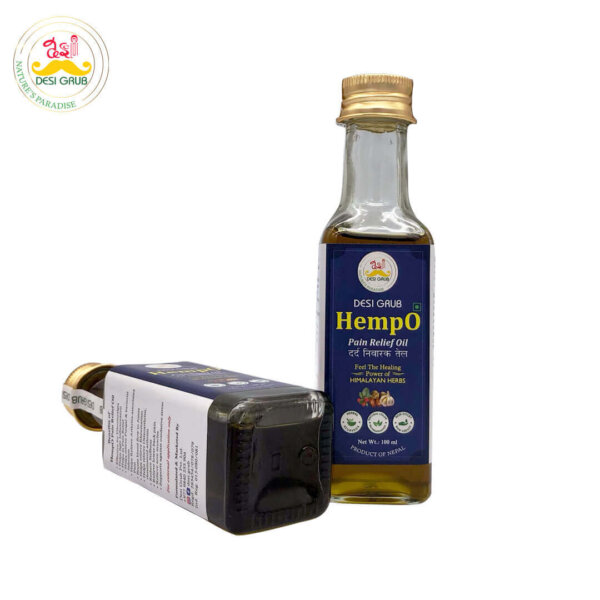 Desi Grub HempO Pain Relief Oil 100 ml | Himalayan Herbal Oil