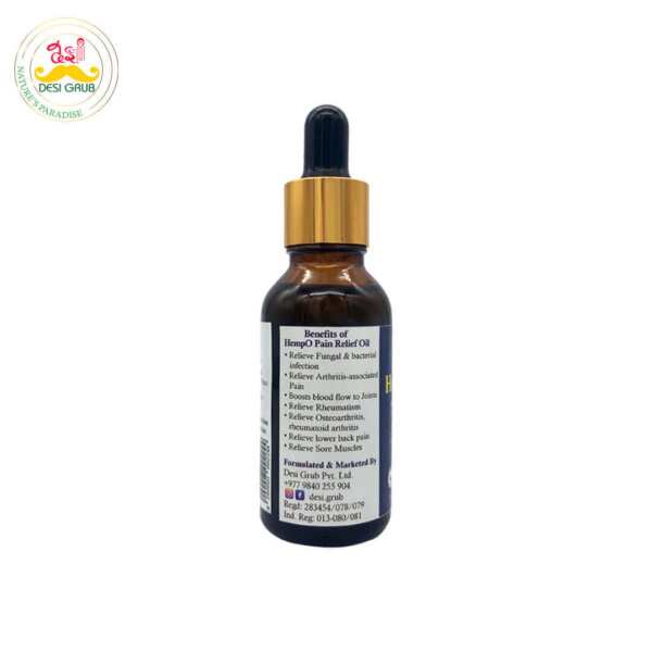 Desi Grub HempO Pain Relief Oil 30 ml | Himalayan Herbal Oil
