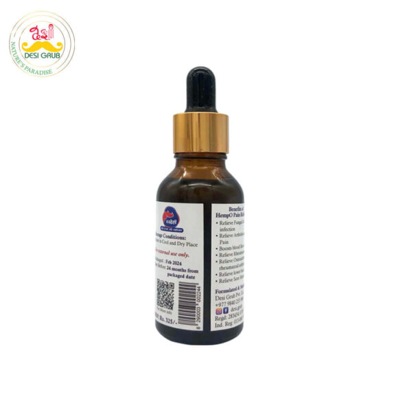 Desi Grub HempO Pain Relief Oil 30 ml | Himalayan Herbal Oil