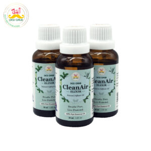 Desi Grub CleanAir Elixir 30ml – Natural Essential Oil Blend for Air Purification, Breathing & Focus