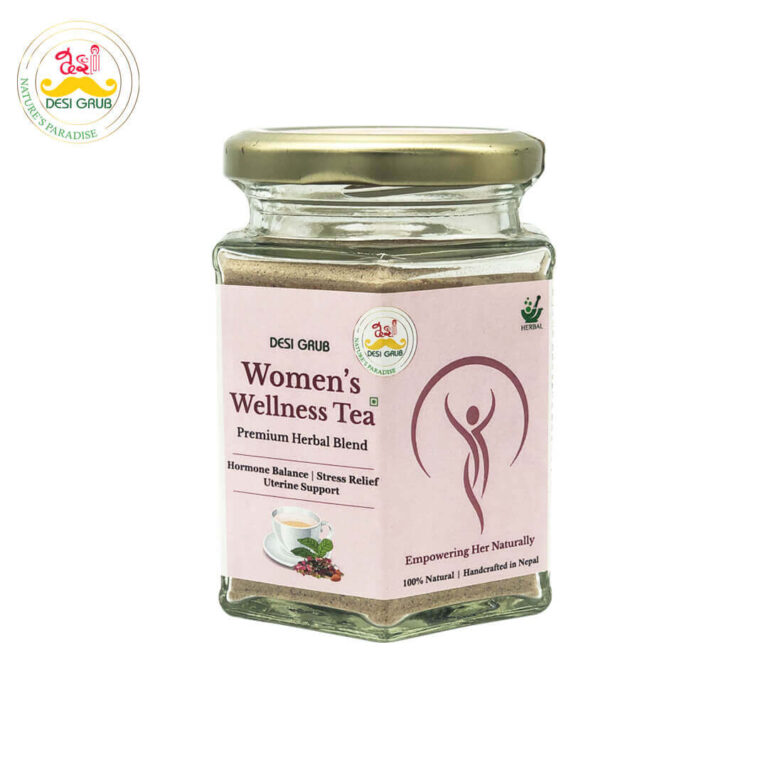 Desi Grub Women’s Wellness Herbal Tea 100g – Hormone Balance, PCOS & PMS Support, Stress Relief, Uterine Health