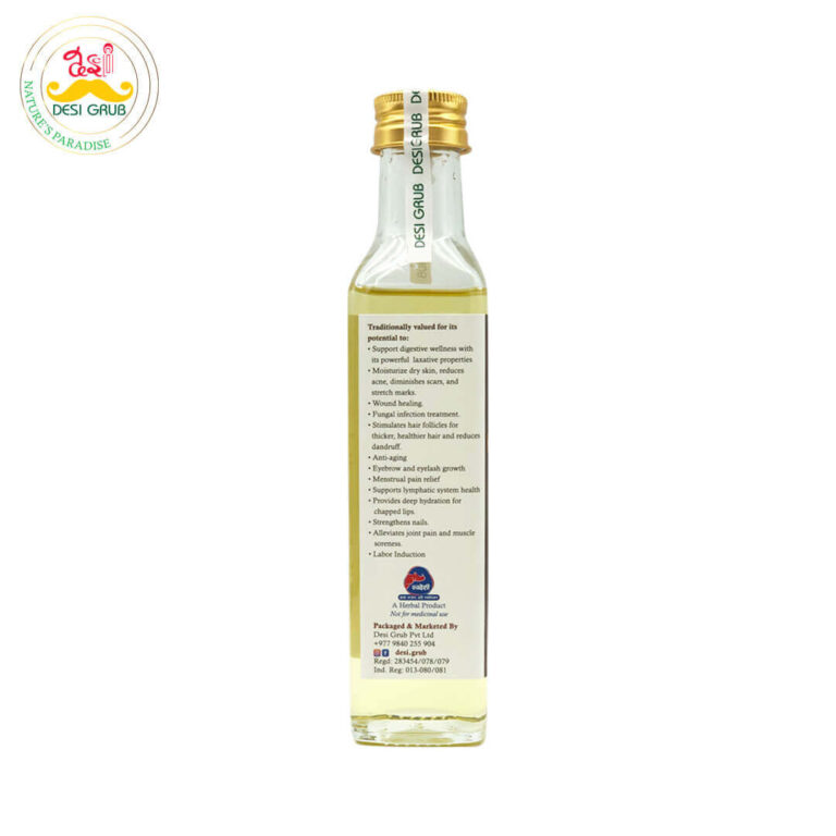 Castor Oil 250ml | Cold-Pressed, Natural Laxative, Skincare, and Hair Growth Solution