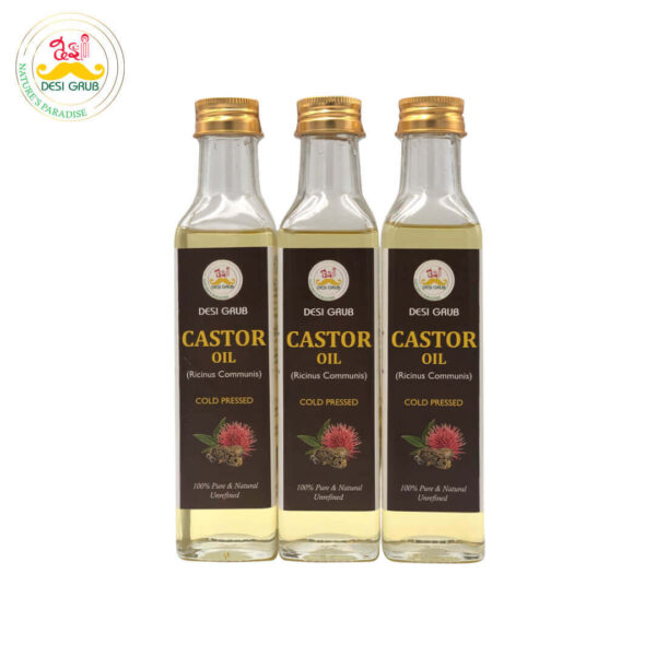 Castor Oil 250ml | Cold-Pressed, Natural Laxative, Skincare, and Hair Growth Solution