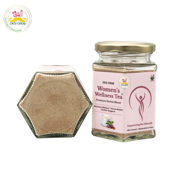 Desi Grub Women’s Wellness Herbal Tea 100g – Hormone Balance, PCOS & PMS Support, Stress Relief, Uterine Health