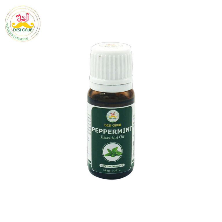 Desi Grub Peppermint Essential Oil 10ml – Invigorating Purity in Every Drop