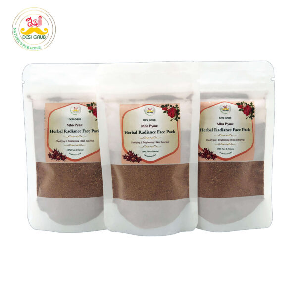 Desi Grub Mha Pyaa Herbal Radiance Face Pack 40g – Glow with Nature’s Touch