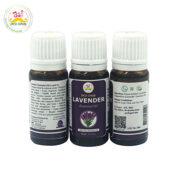 Desi Grub Lavender Essential Oil 10ml | Pure & Natural Relaxation Oil