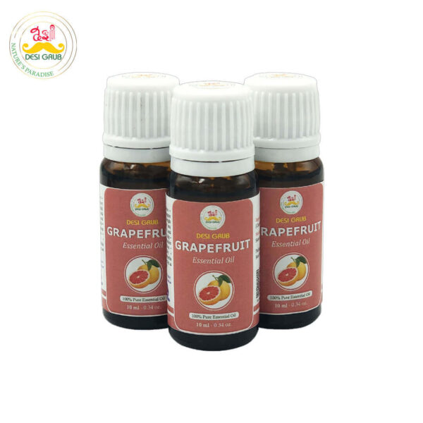 Desi Grub Grapefruit Essential Oil 10ml – 100% Pure Citrus Wellness for Skin, Energy & Aromatherapy