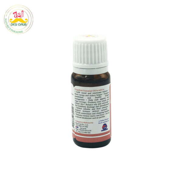 Desi Grub Grapefruit Essential Oil 10ml – 100% Pure Citrus Wellness for Skin, Energy & Aromatherapy