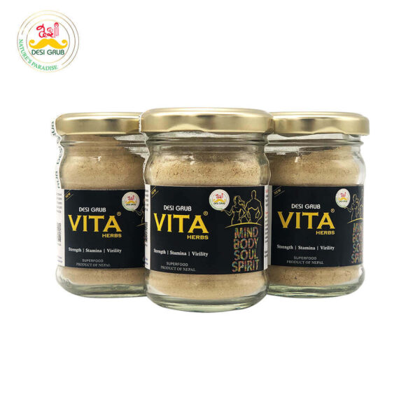 Desi Grub – VITA Herbs 50g |Strength • Stamina • Virility | Premium Rasayana for Modern Vitality