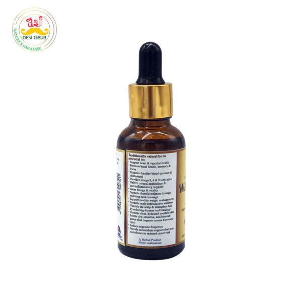 Desi Grub Pure Walnut Oil 30ml | Hand Pressed Himalayan | Supports Heart Health, Glowing Skin & Strong Hair