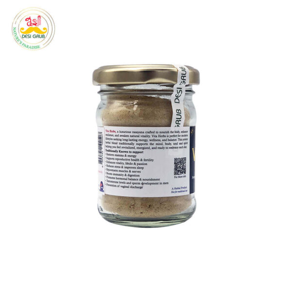 Desi Grub – VITA Herbs 50g |Strength • Stamina • Virility | Premium Rasayana for Modern Vitality