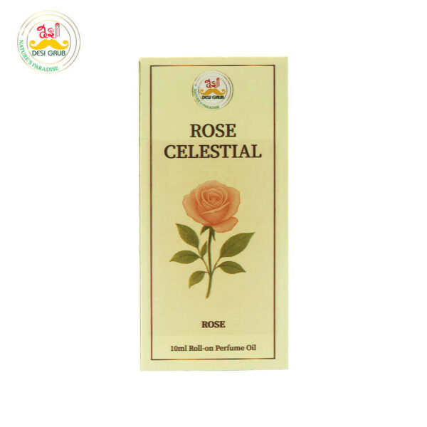 Desi Grub Celestial Rose Perfume Roll-On 10ml – Pure Rose Bliss