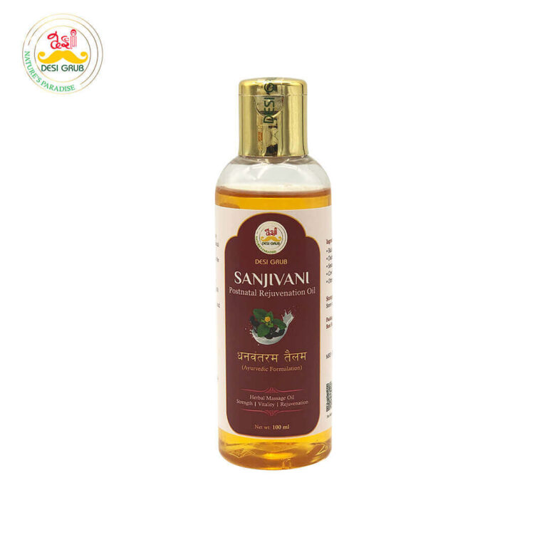 Desi Grub Sanjivani - Postnatal Revitalizing Oil 100ml| Dhanwantharam Thailam