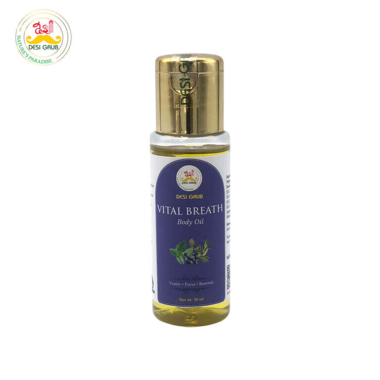 Desi Grub Vital Breath Body Oil 30ml – Vitality, Focus, Renewal