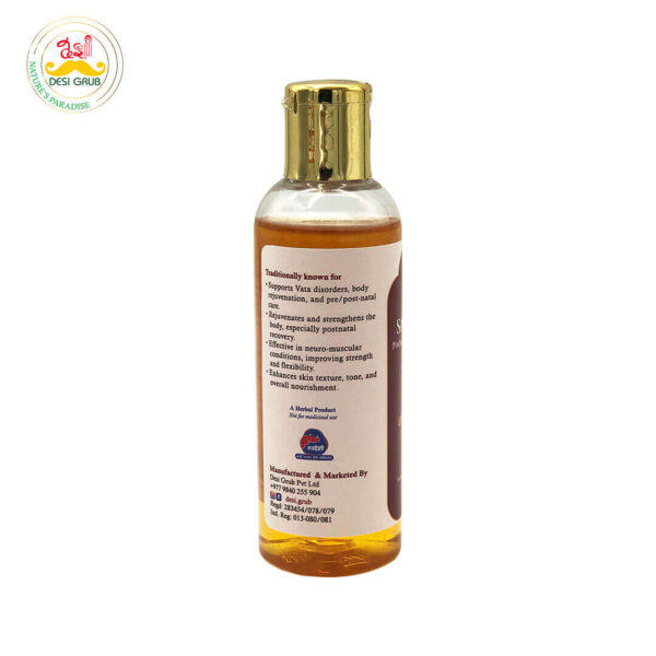 Desi Grub Sanjivani - Postnatal Revitalizing Oil 100ml| Dhanwantharam Thailam