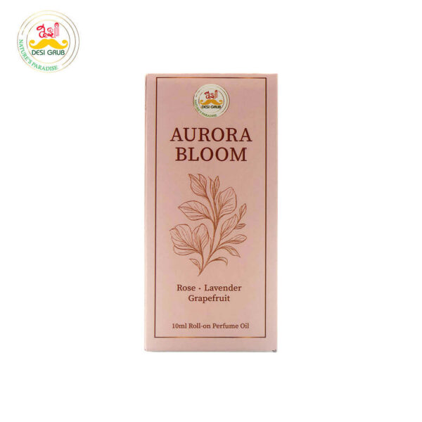 Desi Grub Aurora Bloom Perfume Roll on 10ml – Rose, Lavender, Grapefruit