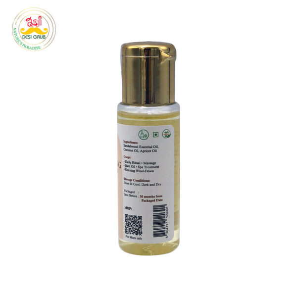 Desi Grub Grounding Sandalwood Oil 30ml – Peace, Warmth, Balance
