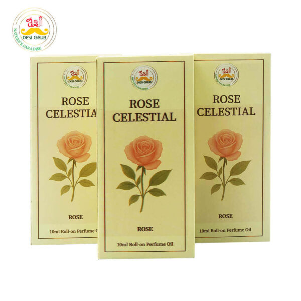 Desi Grub Celestial Rose Perfume Roll-On 10ml – Pure Rose Bliss