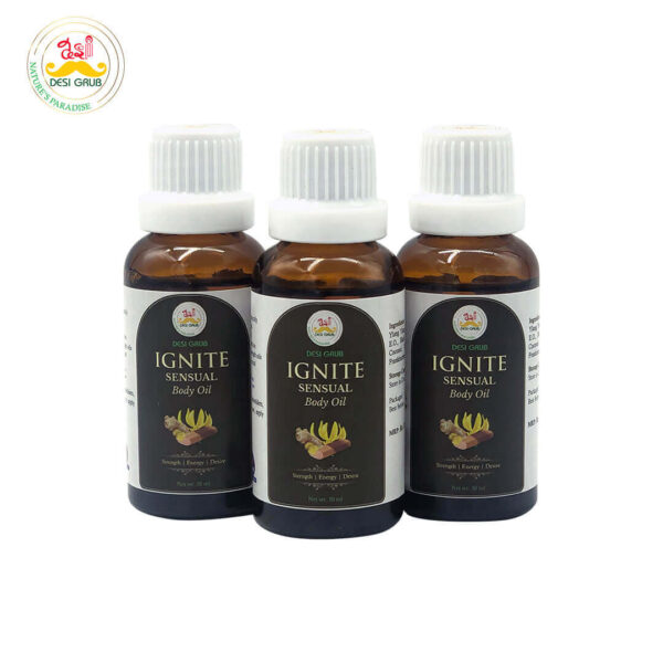 Desi Grub Ignite Sensual Body Oil 30ml – Strength, Energy, Desire