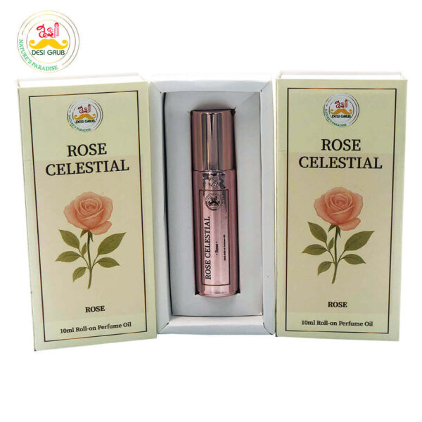 Desi Grub Celestial Rose Perfume Roll-On 10ml – Pure Rose Bliss