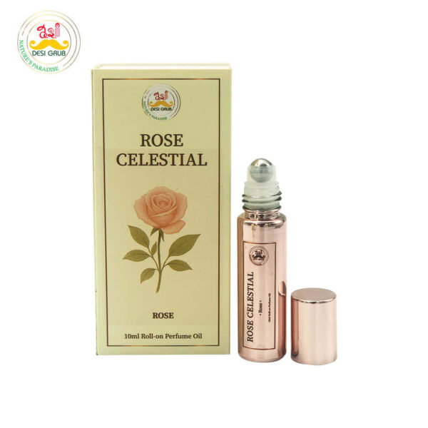 Desi Grub Celestial Rose Perfume Roll-On 10ml – Pure Rose Bliss