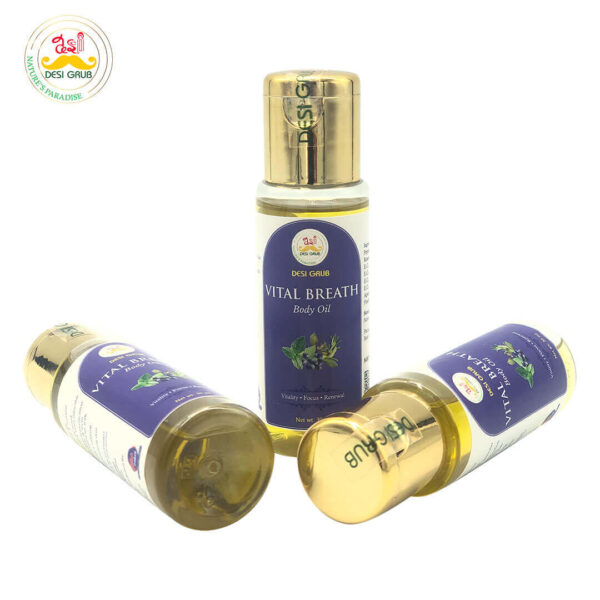 Desi Grub Vital Breath Body Oil 30ml – Vitality, Focus, Renewal