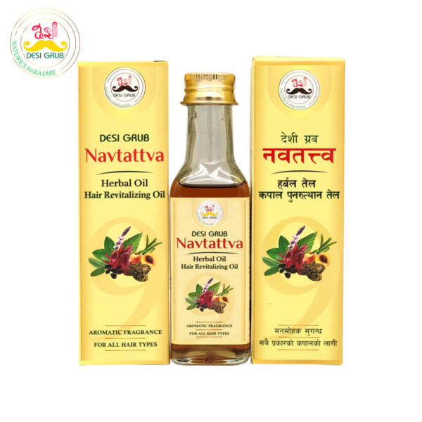Navtattva Hair Revitalizing Oil 100ml | Hair Growth | Thickness | Anti Hair Fall | Scalp Nourishment