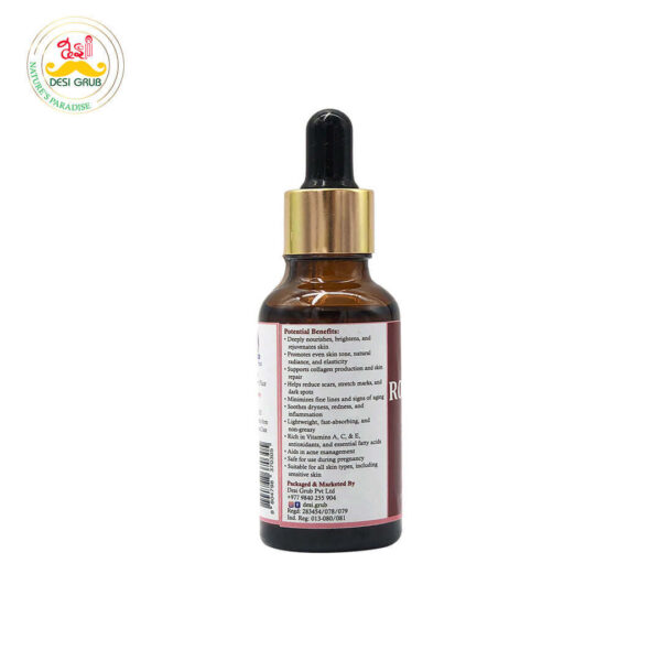 Rosehip Oil 30ml – Cold Pressed | Brightening | Anti-Aging | Scar & Stretch Mark Care