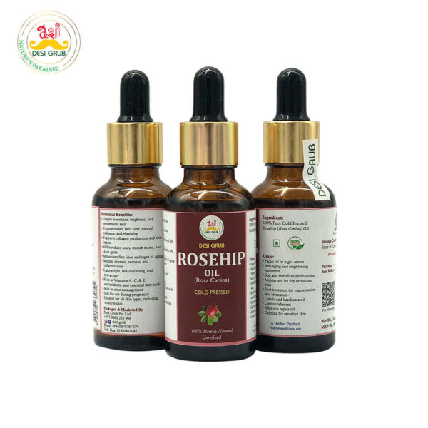 Rosehip Oil 30ml – Cold Pressed | Brightening | Anti-Aging | Scar & Stretch Mark Care - Image 2