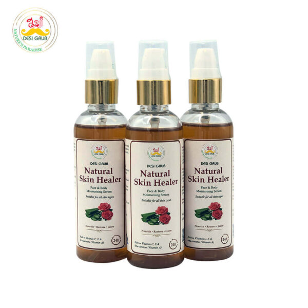 Desi Grub Natural Skin Healer 100ml - Face and Body Moisturising Serum Aloe Vera