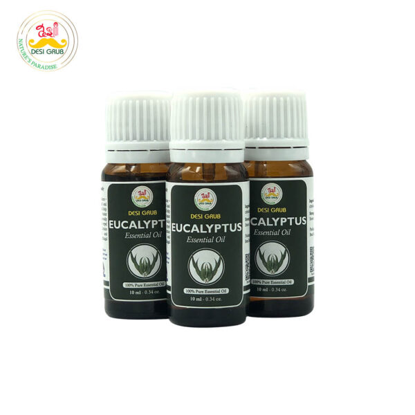Desi Grub Eucalyptus Essential Oil 10ml | Natural Freshness, Muscle Comfort & Wellbeing
