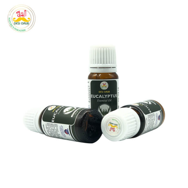 Desi Grub Eucalyptus Essential Oil 10ml | Natural Freshness, Muscle Comfort & Wellbeing