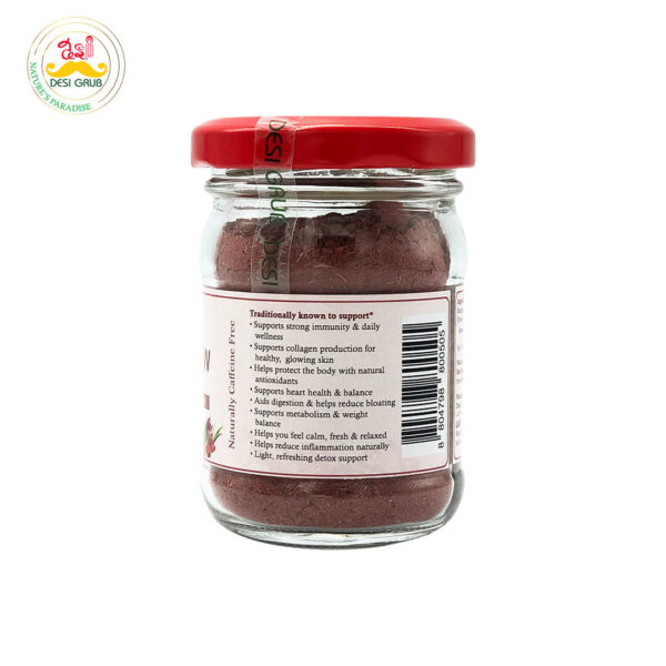 Desi Grub Himalayan Rosehip Brew 50g – Herbal Tea with Roselle & Lemongrass | Antioxidant & Skin Glow